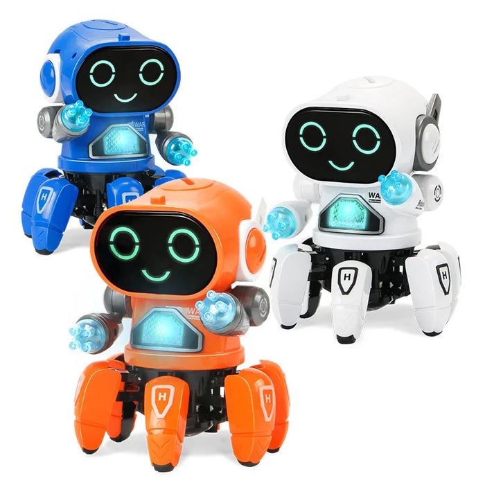 Kids Glow Music Educational Toy Electric Pet Cute LED Light Musical Dancing Robot Baby Learn To Climb Toy Children Birthday Gift