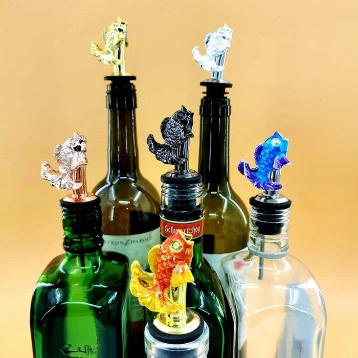 Wine Pourer Alloy Deer Elk Wine Stopper Cocktails Beer Whiskey  Dispenser Bar Accessories