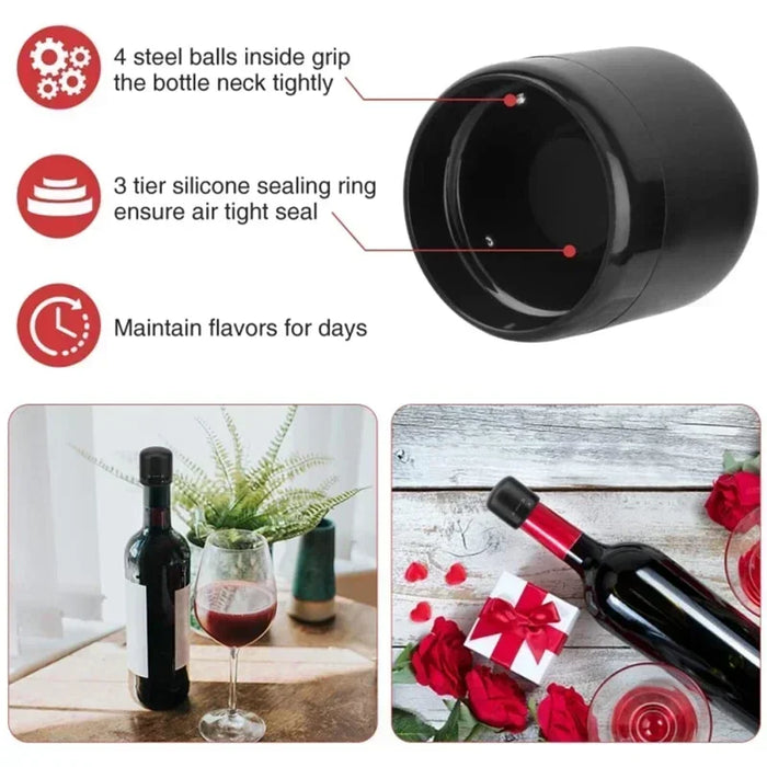 Reusable Vacuum Wine Bottle Stopper Silicone Sealing Champagne Cork Home Brewing & Wine Making Bar Accessories Kitchen Gadgets