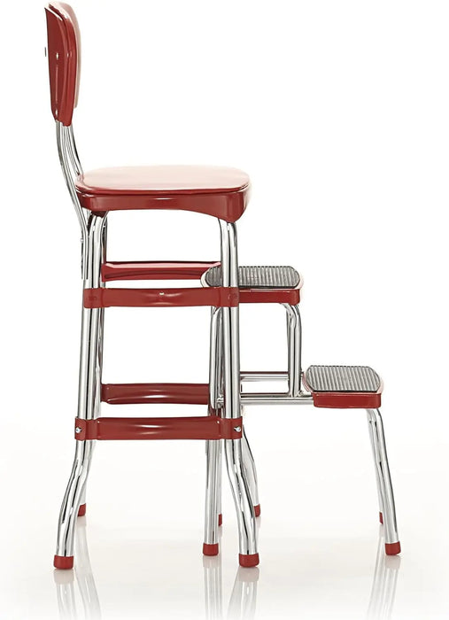 COSCO Retro Counter Chair/Step Stool, Sliding  home furniture  step ladder