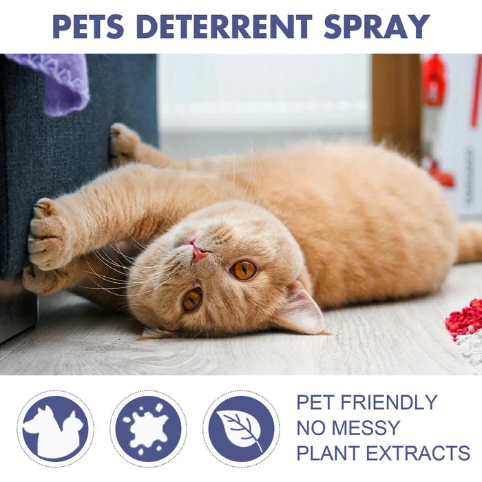 Cat Spray Deterrent Protect Furniture Spray For Anti Scratching & Biting For Indoor And Outdoor Kitten Training Aid Nin668