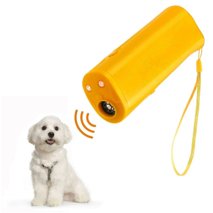 3 in 1 et Dog Repeller Anti Barking Device Ultrasonic Dog Repeller Stop Bark Control Training Supplies With LED Flashlight