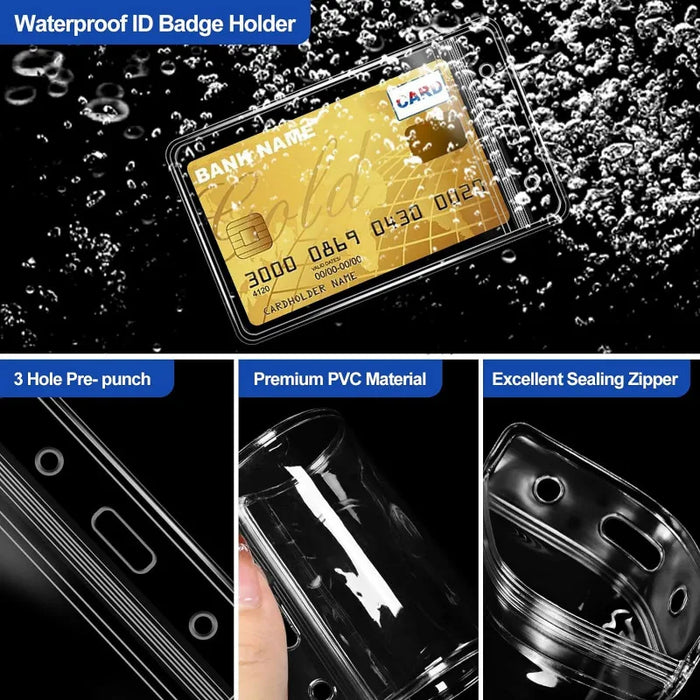 1/5/10PCS Waterproof Transparent Card Clip Plastic Protective Sleeve Bank Credit Card Protective Sleeve ID Card  Wallet