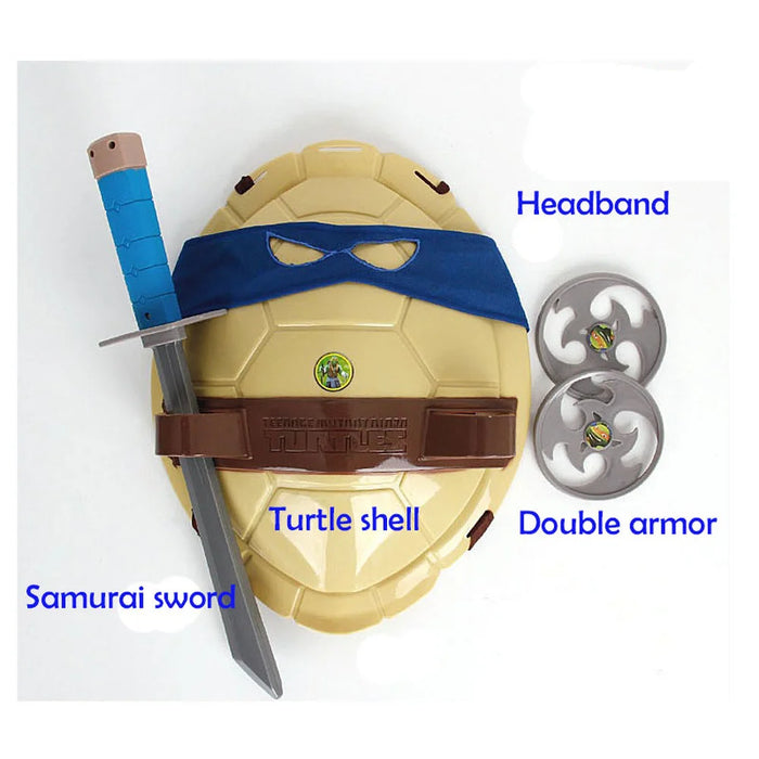 Turtles Mutant Ninja Turtle Leo Mikey Raph Don Action Anime Figure Cosplay Shell Props for Kids Decoration Fantasy Armor Toys