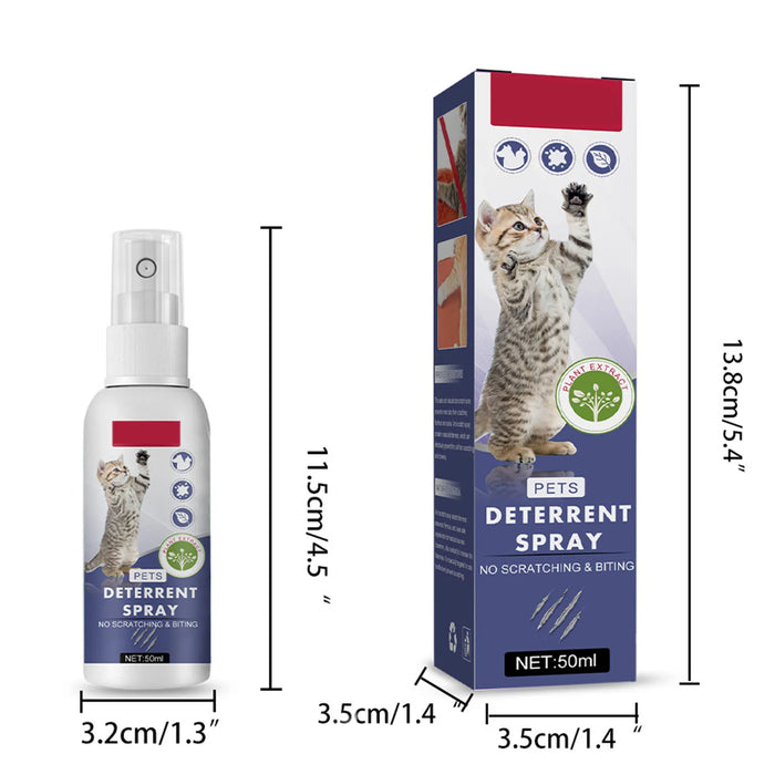 Cat Spray Deterrent Protect Furniture Spray For Anti Scratching & Biting For Indoor And Outdoor Kitten Training Aid Nin668