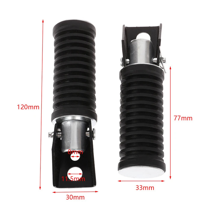 2Pcs Motorcycle Rear Footrests Motorcycle Foot Pegs Compatible With GS125 GN125 Motocross Motorcycle Accessories Pedals