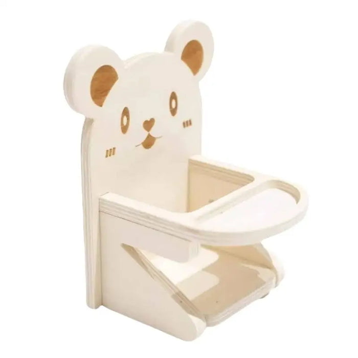 Small Hamster Chair Small Animal Dining Chair House Photo Props Habitat Decor Tray Included Handmade Wooden Chair For Home