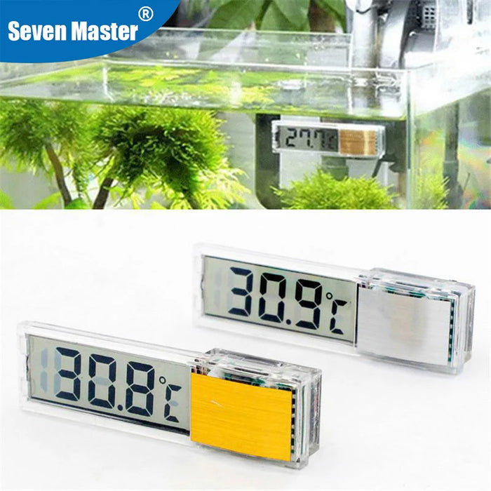 Aquarium Thermometer Electronic LCD Digital Fish Tank Temperature Measurement Fish Tank Temp Meter Aquarium Accessories