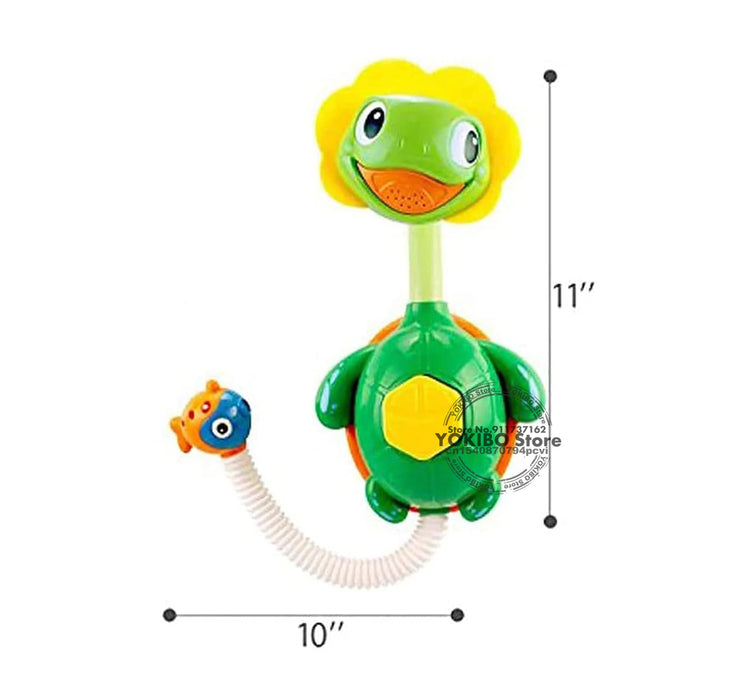 Turtle Baby Bath Toys Spray Bathing Tub Fountain Toys for Kid Hand Shower Floating Bathtub Shower Pool Bathroom Toy for Baby