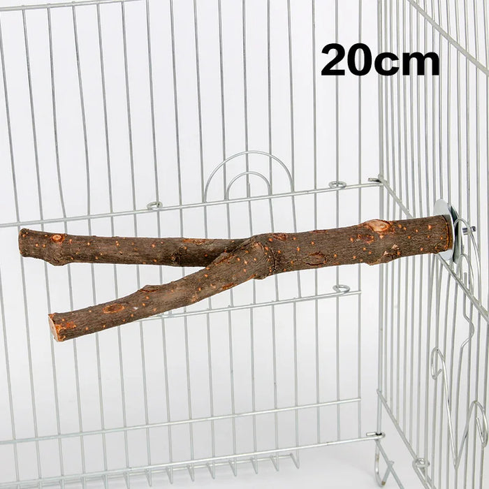 1pcs 15/20/30cm Birds Accessories Bird Cage Sticks Wooden Stuff Stand Tree Branch Perches Asesorips Para Aves Vogel Stokjes