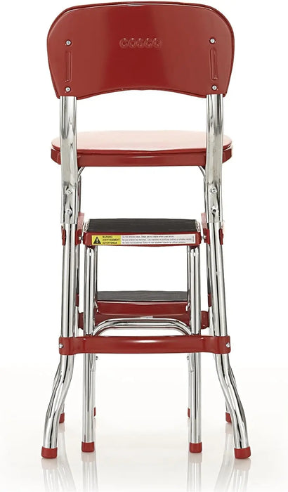 COSCO Retro Counter Chair/Step Stool, Sliding  home furniture  step ladder