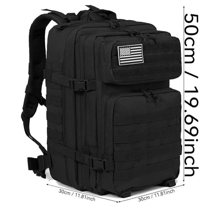 45L  Tactical Backpacks For Men Trekking Daypack Bug Out Bag Lage MOLLE 3 Day Outdoor  Pack Camping Hiking