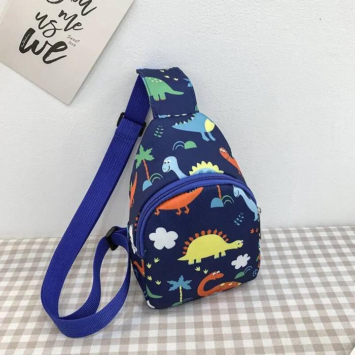 Children's Cute Dinosaur Shoulder Bags Baby Girls New Casual Boys Kids Chest Bag Coin Purse Nylon Handbags Small Messenger Bag