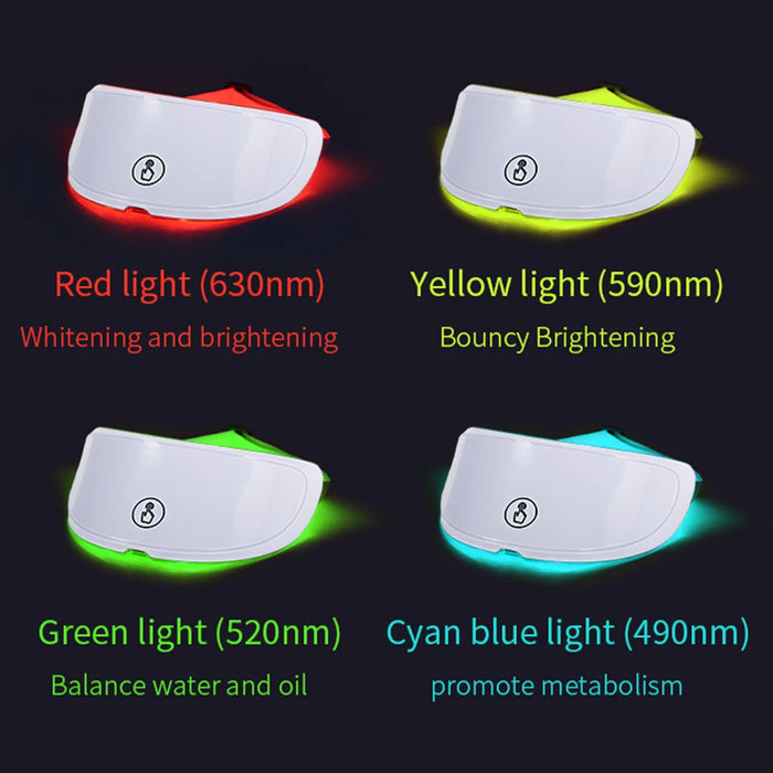 7 Colors LED Home Use Neck Beauty Devices Neck Face Lifting Machine Anti Aging Skin Rejuvenation Beauty Mask Skin Care