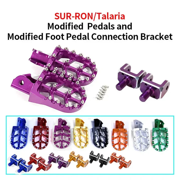 Motorcycle Footpegs Foot Pegs Rests Pedals For Surron Sur-Ron Light Bee Electric Dirt Bike Footrest