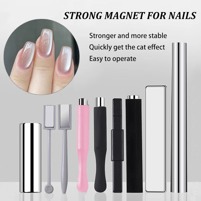 Strong Cat Magnetic Stick For Reflective Nails Cat Magnetic Gel Nail Polish Multi-Function Magnet Stick Nail Art Manicure Tools