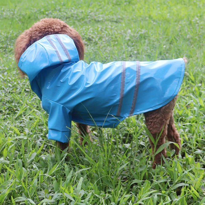 Summer Outdoor Puppy Pet Rain Coat Hoody Waterproof Jacket PU Raincoat for Dogs Cats Apparel Clothes Wholesale dog Item pet Item