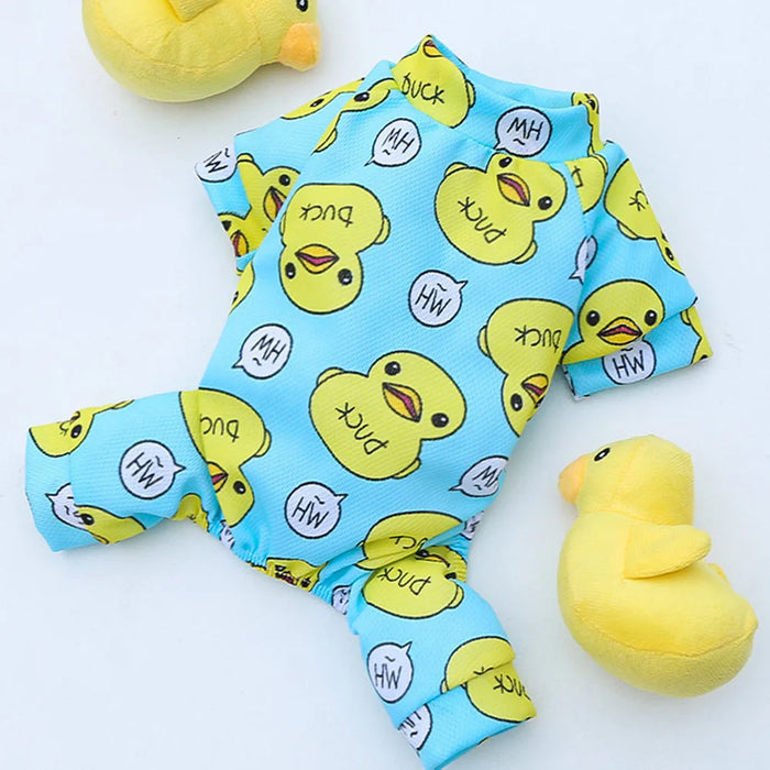 Puppy Dog Pajamas Pet Jumpsuit Soft Puppy Rompers Small Dogs Cute Clothes Onesies Puppy Bodysuits for Pet Puppy Dog Cat Apparel