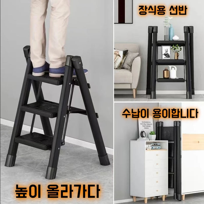 Household Folding Ladder Protable Step Stool Foldable House Ladder For Home Thickened Stairs Small Stool Arrow For Home