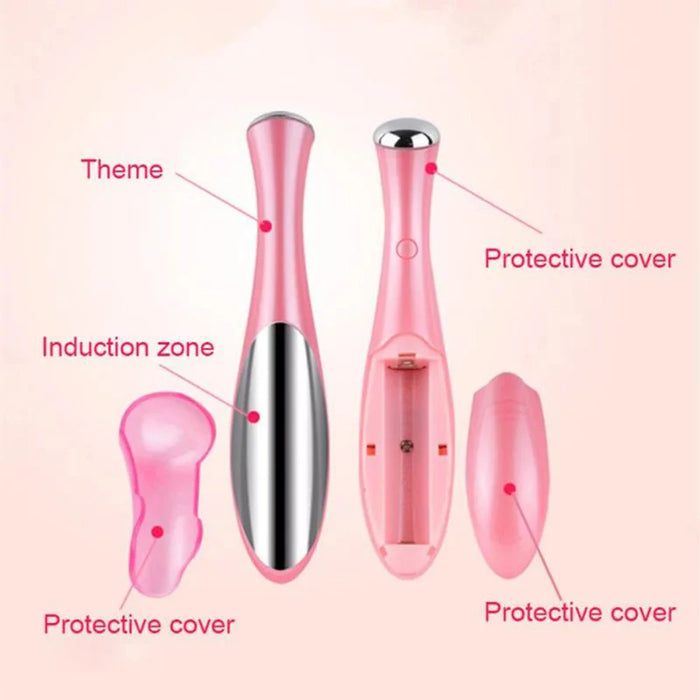 Portable Eye Massager Electric Vibrating Eye Cream Essence Introducer Beauty Face Eye Care Pen Portable Travel Outfit