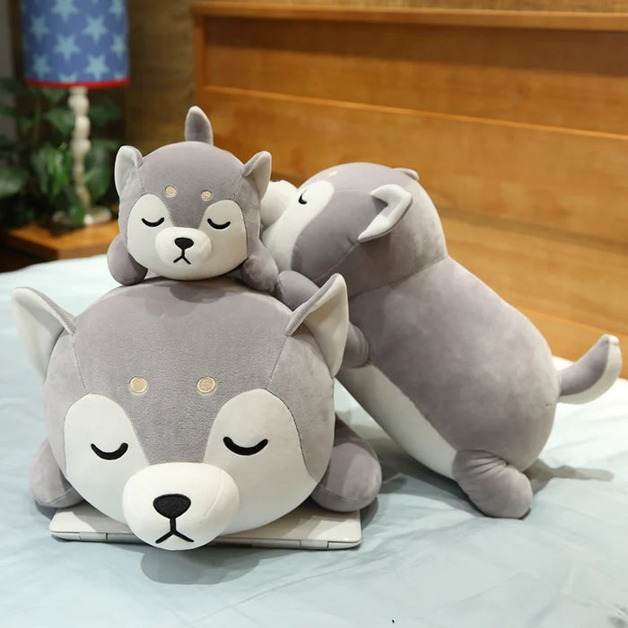 1pc Lovely Fat Shiba Inu & Corgi Dog Plush Toys Stuffed Soft Kawaii Animal Cartoon Pillow Dolls Gift for Kids Baby Children