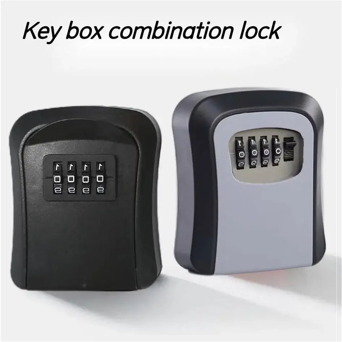 Key Keeper Combination Lock Wall Mounted Waterproof 4 Digits Passwords 5 Keys Storage Box Easy to Fix Home Or Office safe box