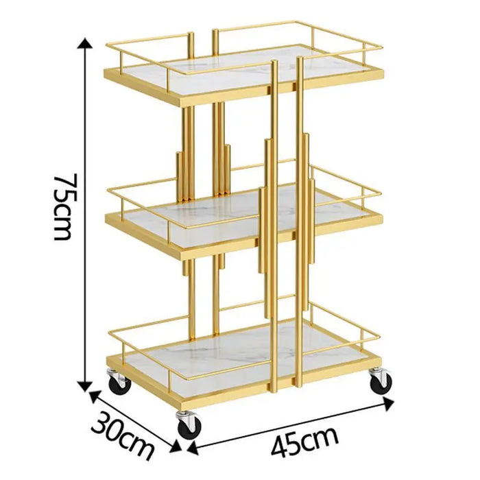 Beauty Cart Beauty Salon Special Storage Rack Light Luxury Nail Eyelash Trolley Hair Dyeing Tool Cart Kitchen Islands Trolleys