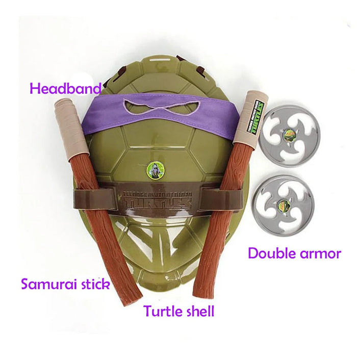 Turtles Mutant Ninja Turtle Leo Mikey Raph Don Action Anime Figure Cosplay Shell Props for Kids Decoration Fantasy Armor Toys