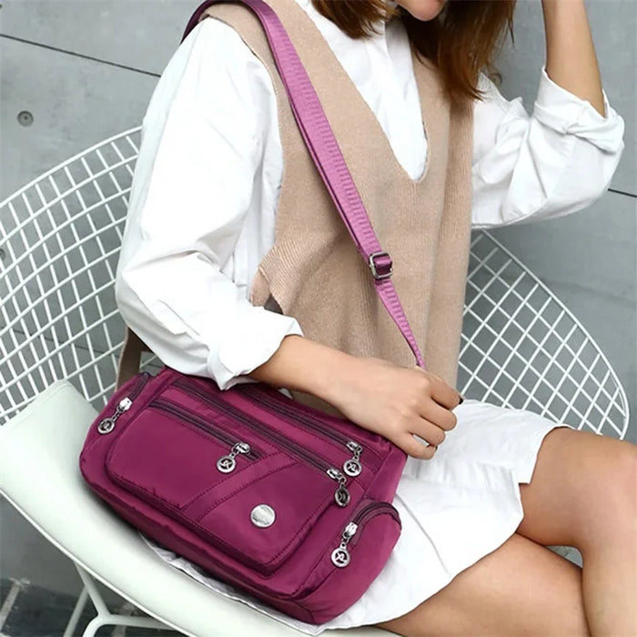 Shoulder Messenger Bag Women Fashion Waterproof Nylon Oxford Crossbody Bag High Quality Messenger Handbags Travel Wallet 2024