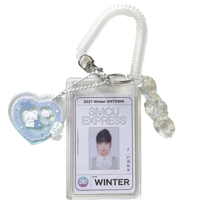 3 Inch Idol Transparent Card Holder Credit ID Bank Card Photo Display Holder Cute Photocard Holder Photo Protector