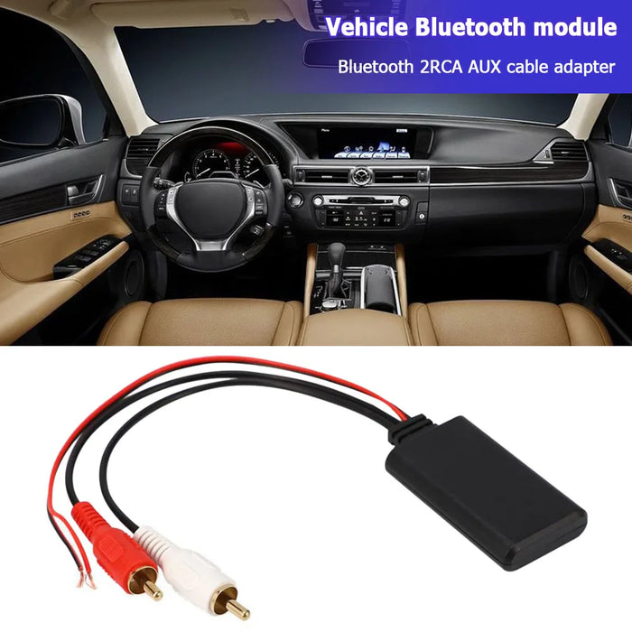 Universal Bluetooth-compatible Module Aux Adapter Music Audio Adapter Car Electronics Accessories for 2RCA Interface Vehicles