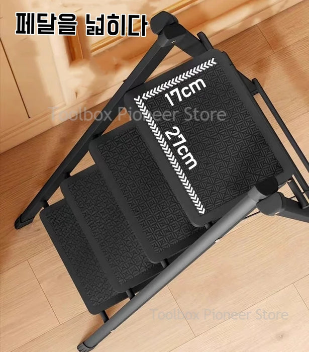 Household Folding Ladder Protable Step Stool Foldable House Ladder For Home Thickened Stairs Small Stool Arrow For Home