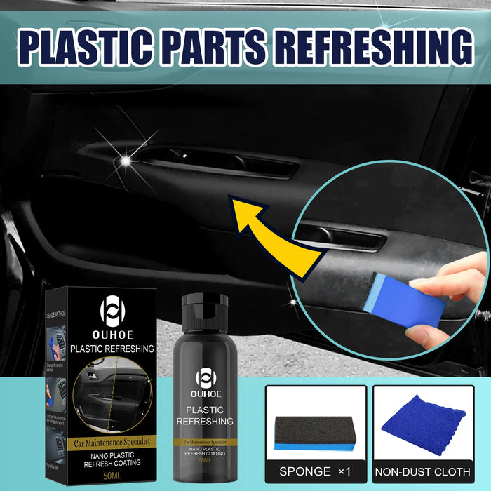 OUHOE Automotive Plastic Refresher Cleaning Instrument Panel Interior Dustproof Polishing Plastic Whiteness