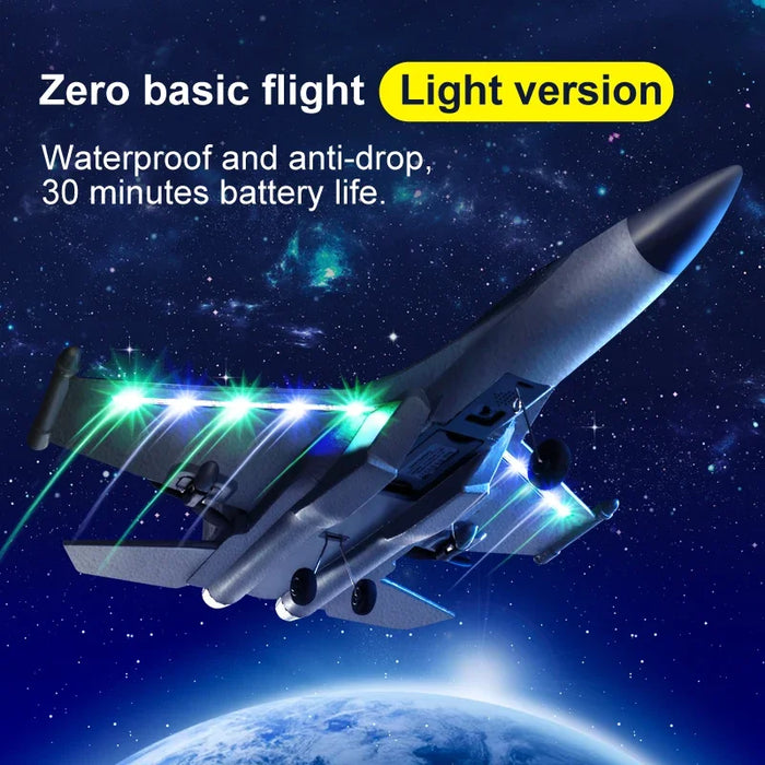 RC Glider Toy Big Size 2.4GHz 2CH Foam EPP Material Folding Wing Low Power Outdoor Remote Control Airplane Toy For Children New